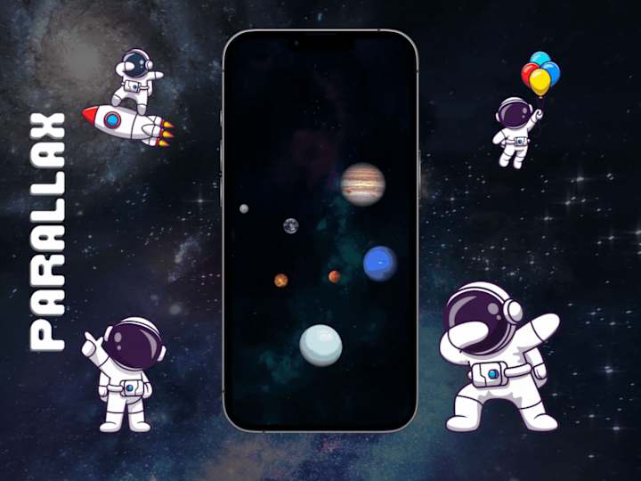 Cover image for Parallax Animation in FIGMA with PLANETS🌍