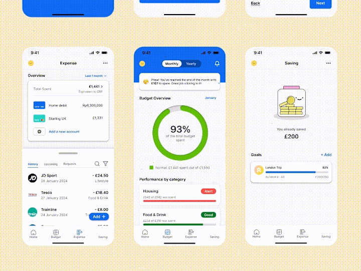 Cover image for MoneyMate | Mobile App Design