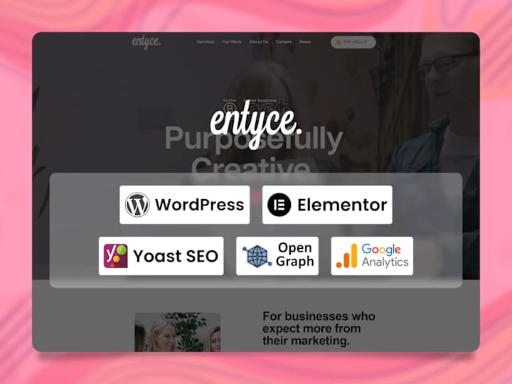 Cover image for Entyce Creative Website – Webflow Development & Design