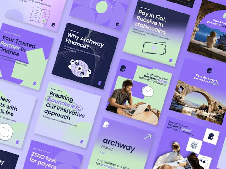 Cover image for Social Media Design & Strategy for Archway Finance’s Brand