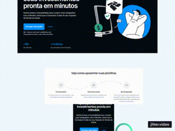 Cover image for Minimalist SaaS Landing Page Focused on Conversion @ Comodum