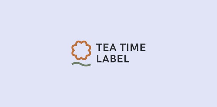 Cover image for Tea Time Label Logo Design