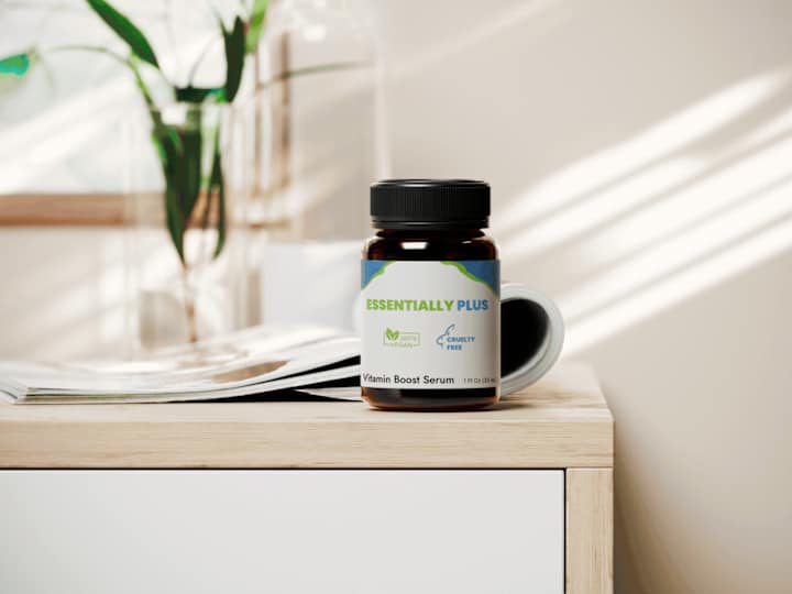 Cover image for Supplement bottle concept for Essentially Plus