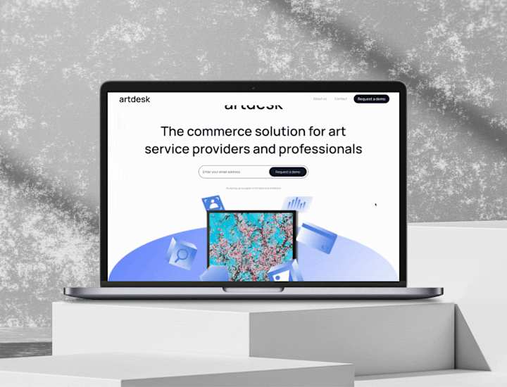 Cover image for artdesk.io visual identity and landing page