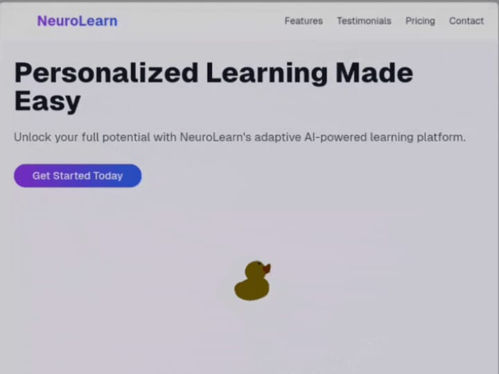 Cover image for Neurolearn Landing Page Using Framer 