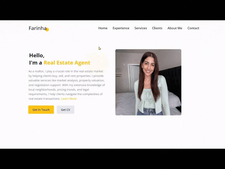 Cover image for RealEstate Agent Portfolio | Portfolio Website