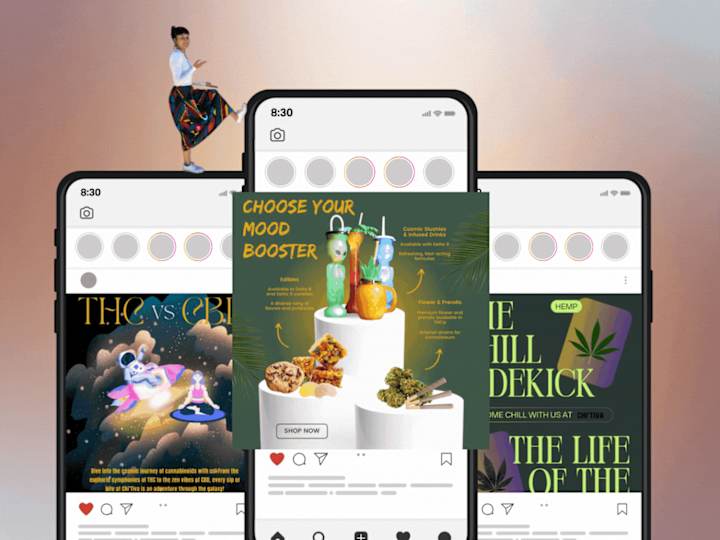 Cover image for Animated Social Posts and Infographics for Hemp Startup