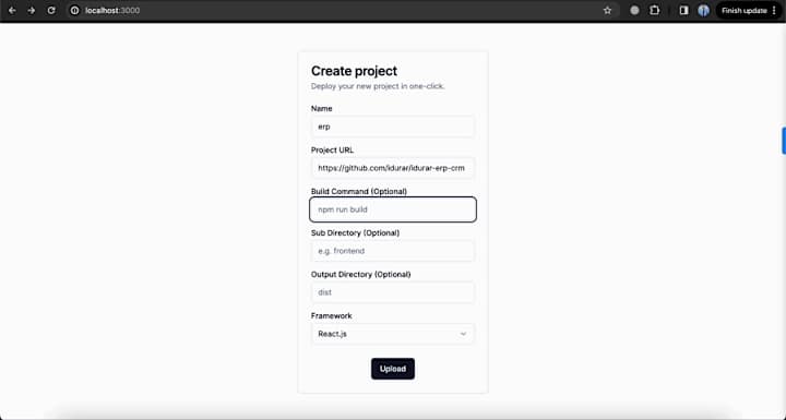 Cover image for DeployDrive: Deploy your React App in 1 step like Vercel