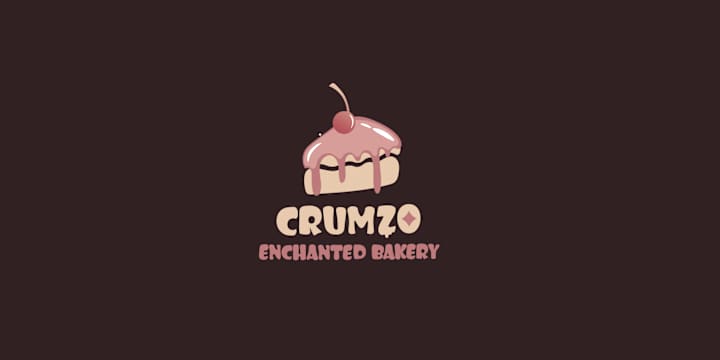 Cover image for  🍰Сartoon logo and Branding for Bakery "CRUMZO"