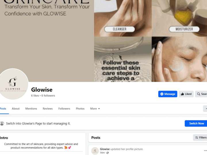 Cover image for Logo Design for Glowise – A Skincare and Beauty Brand