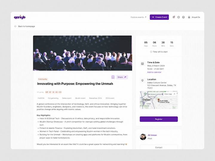 Cover image for Event Management Webapp | SaaS | MVP Design