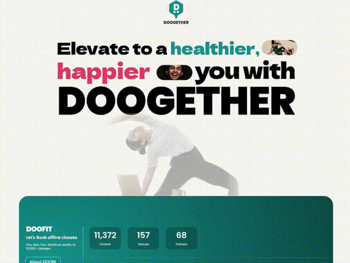 Cover image for Landing page of leading workout booking platform in Indonesia