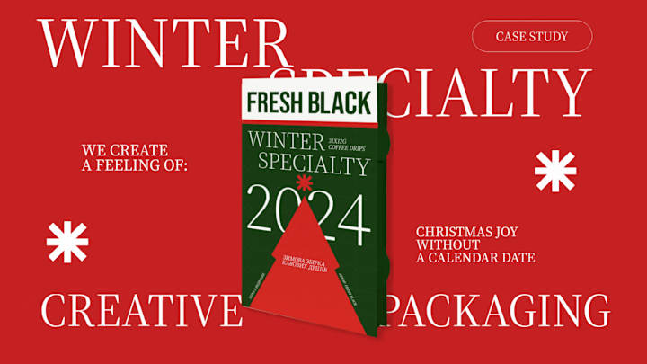 Cover image for Fresh Black Winter Specialty packaging :: Behance