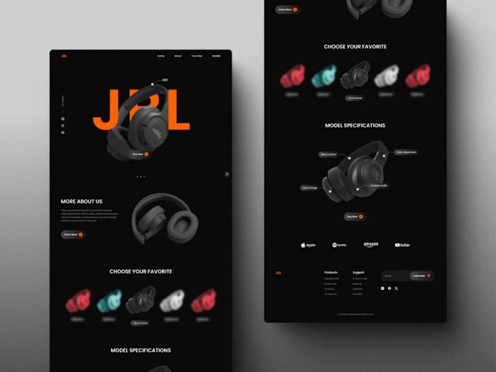 Cover image for JBL Landing Page Headphones