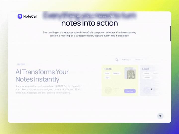 Cover image for Notecal • Elevating AI-Powered Note-Taking