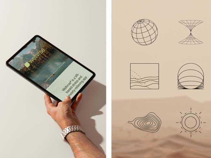 Cover image for Wellvrse - Brand Identity for a VR wellness app