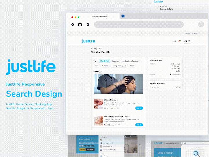 Cover image for Justlife Responsive-App Search Design