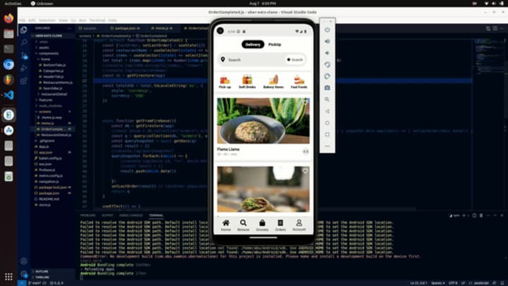 Cover image for An Uber Eats clone app