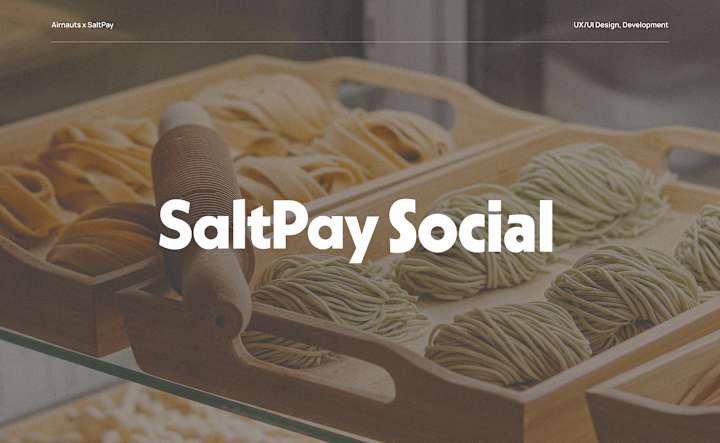 Cover image for SaltPay Social on Behance