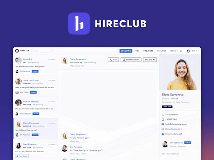 Cover image for Hireclub - Web Design, Branding