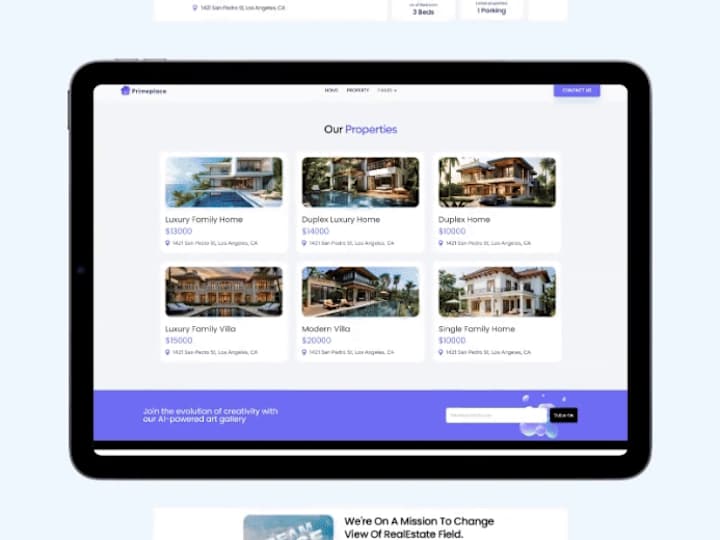 Cover image for Primeplace – Real Estate Website Template