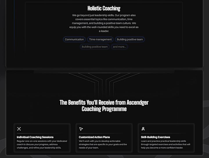 Cover image for Ascendger: Framer Landing Page Template for Coaches.