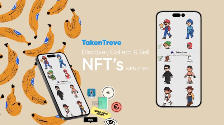 Cover image for TakenTrove- Mobile App | NFT & Web3 Marketplace