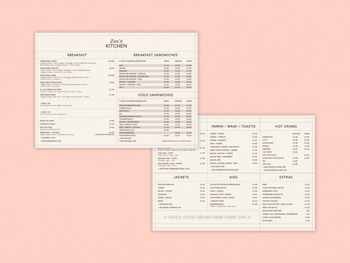 Cover image for Brunch Menu Design | Bakery, Cafe, Restaurant