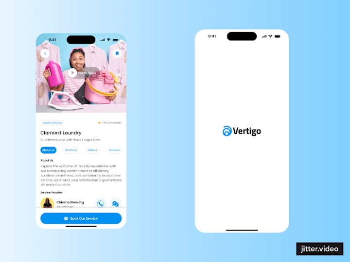 Cover image for Vertigo - Mobile App {UI/UX}