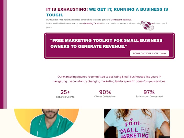 Cover image for Small Biz Marketing | Landing Page Copy to Promote an eBook