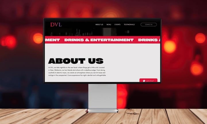 Cover image for DVL Bar Visual Identity and Website Launch