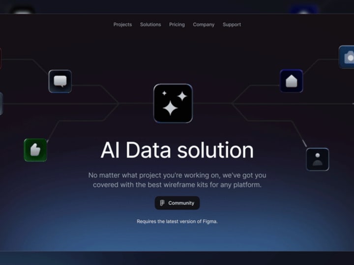 Cover image for ✨AI-powered data website header animation