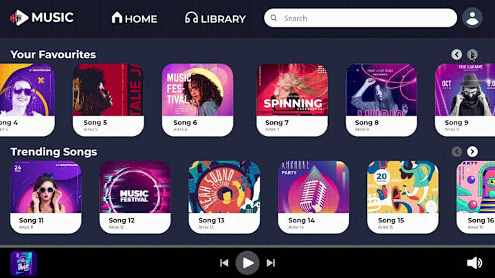 Cover image for Music Website
