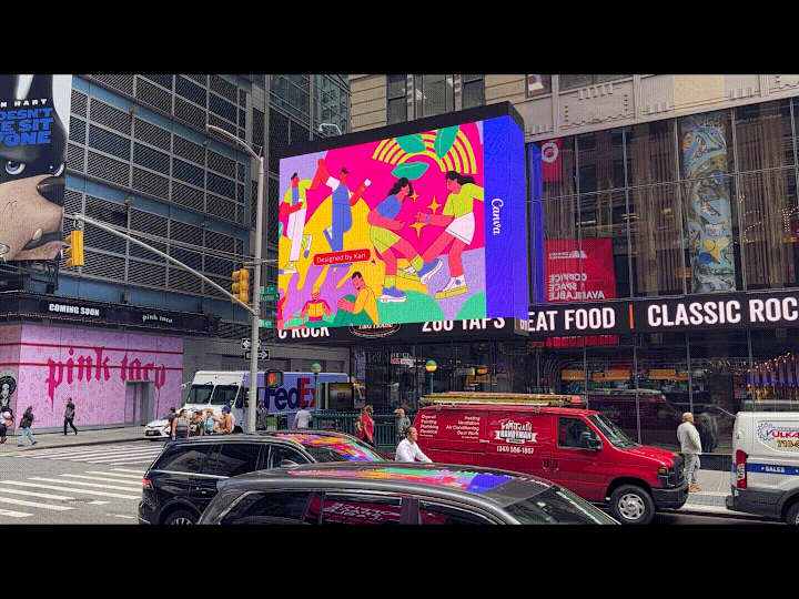 Cover image for Canva Billboard Design - Times Square Feature