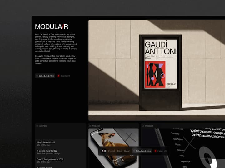 Cover image for Modular - Webflow Portfolio Design Development