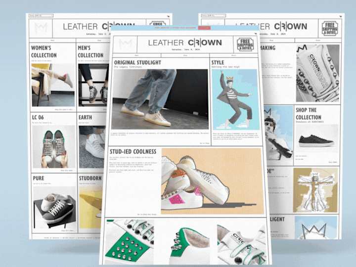 Cover image for Leather Crown Shopify Website 