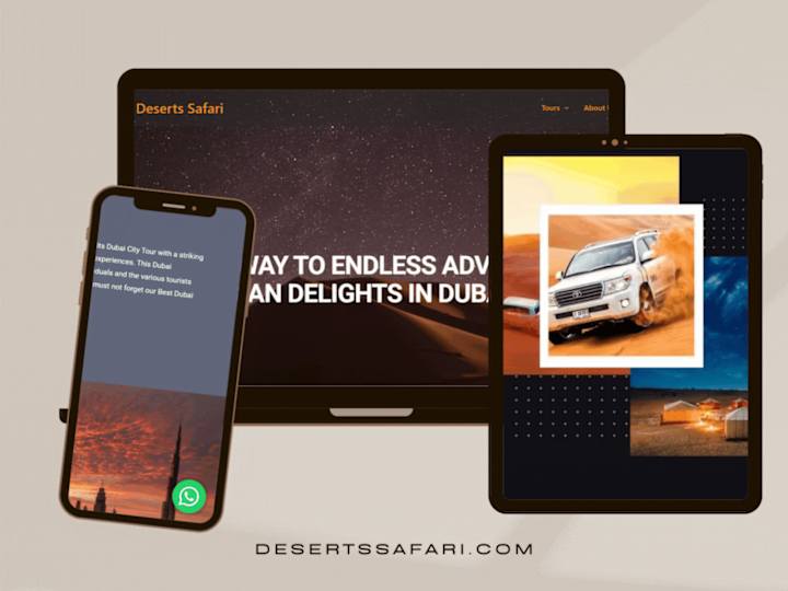 Cover image for Desert Safari Website Development