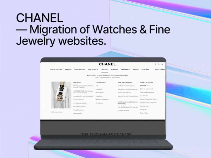 Cover image for Migration of CHANEL websites & launch of new features