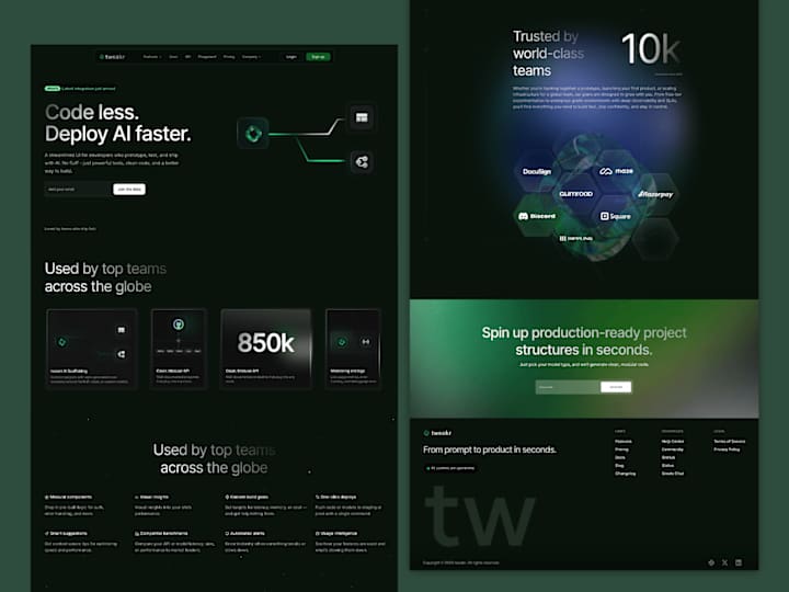 Cover image for Tweakr AI Code Webise