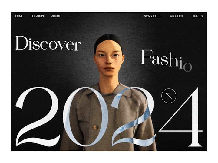 Cover image for Fashion Week Webdesign - Concept 🎩