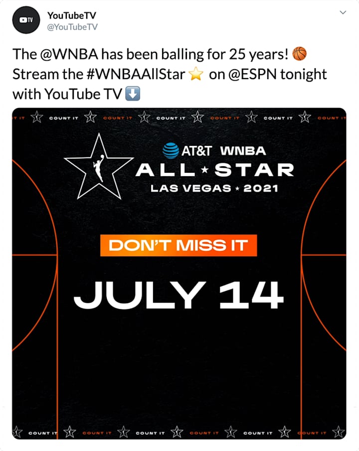 Cover image for 2021 WNBA All-Star Game Announcement