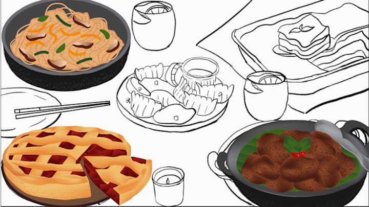 Cover image for Global Potluck Illustration | Illustration🍲