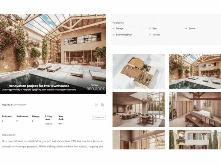 Cover image for Gennel Properties | WordPress | Real Estate in Mallorca