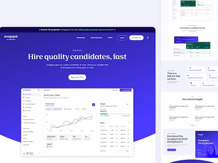 Cover image for SnagaJob | UI/UX Responsive website redesign