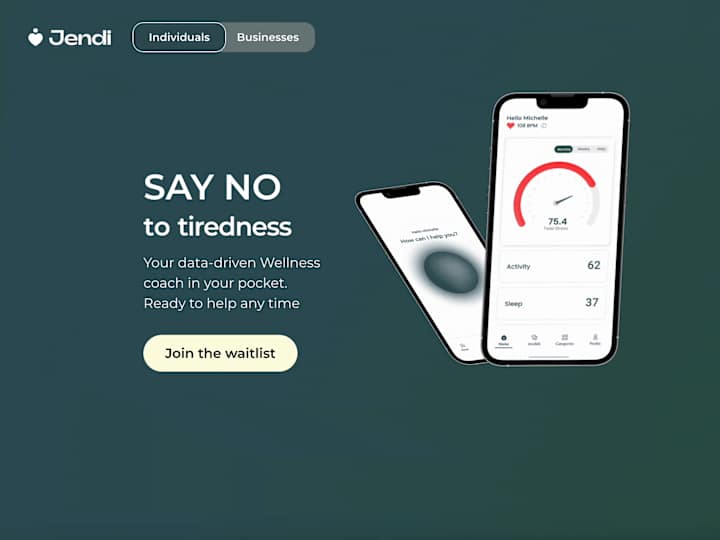 Cover image for Mental Health Mobile app landing page