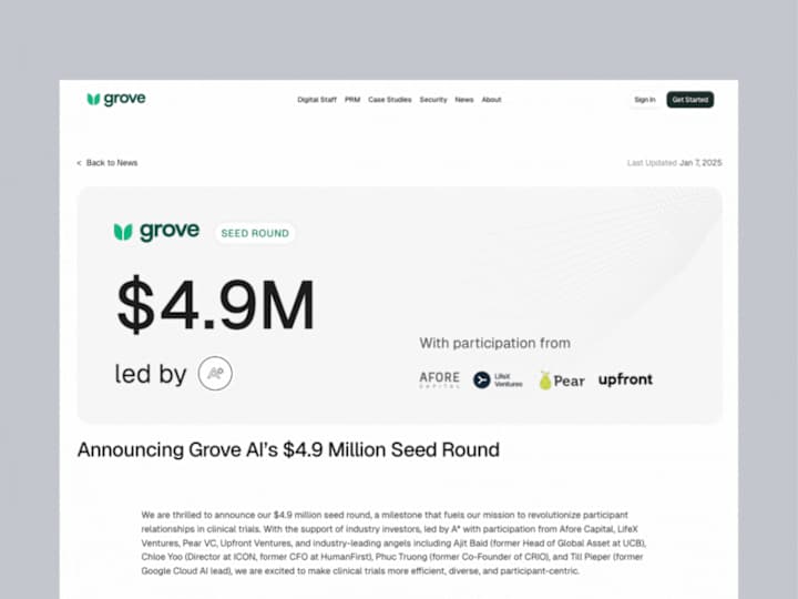 Cover image for Website Design & Framer Dev for Grove AI