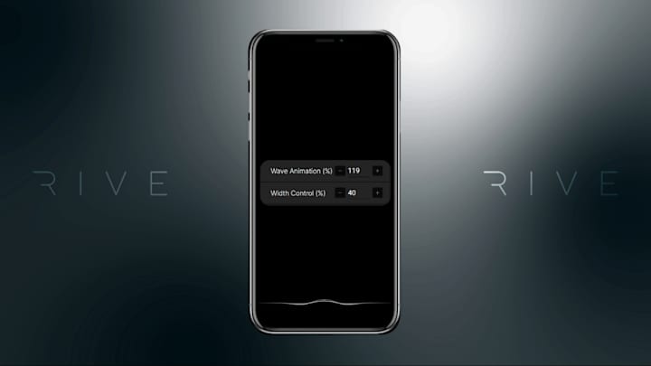 Cover image for RIVE - App Audio Waveform