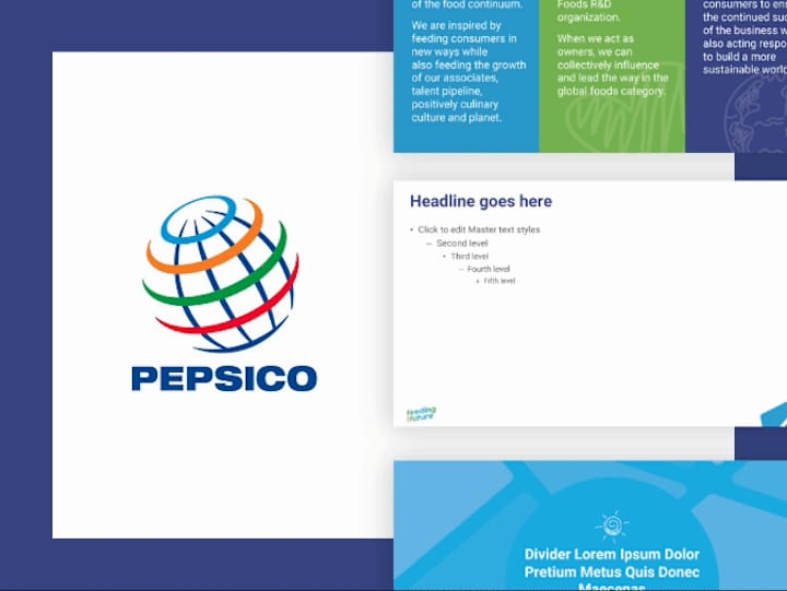 Cover image for PepsiCo Feeding Our Future Presentation Template