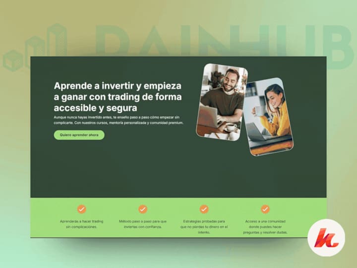 Cover image for Landing Page Design & Setup in Kajabi for Rainhub 