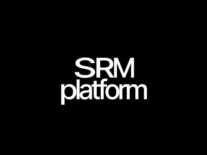 Cover image for Web design of the SRM platform